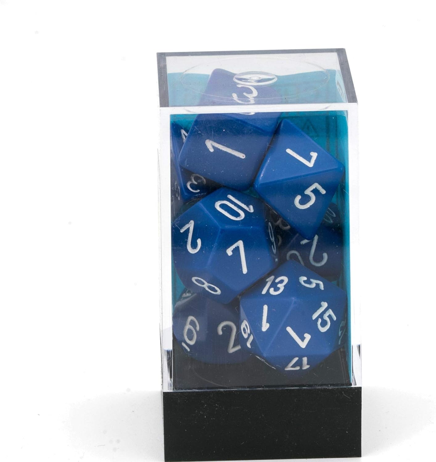 Chessex CHX25406 Dice-Opaque Blue/White Set