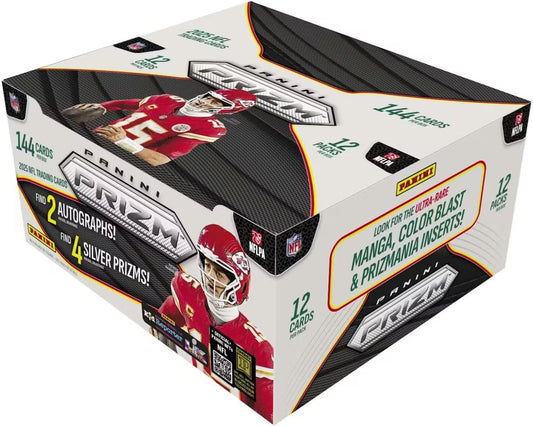 2025 Panini Prizm Football Hobby Trading Card Box (2 Autographs Per Box)