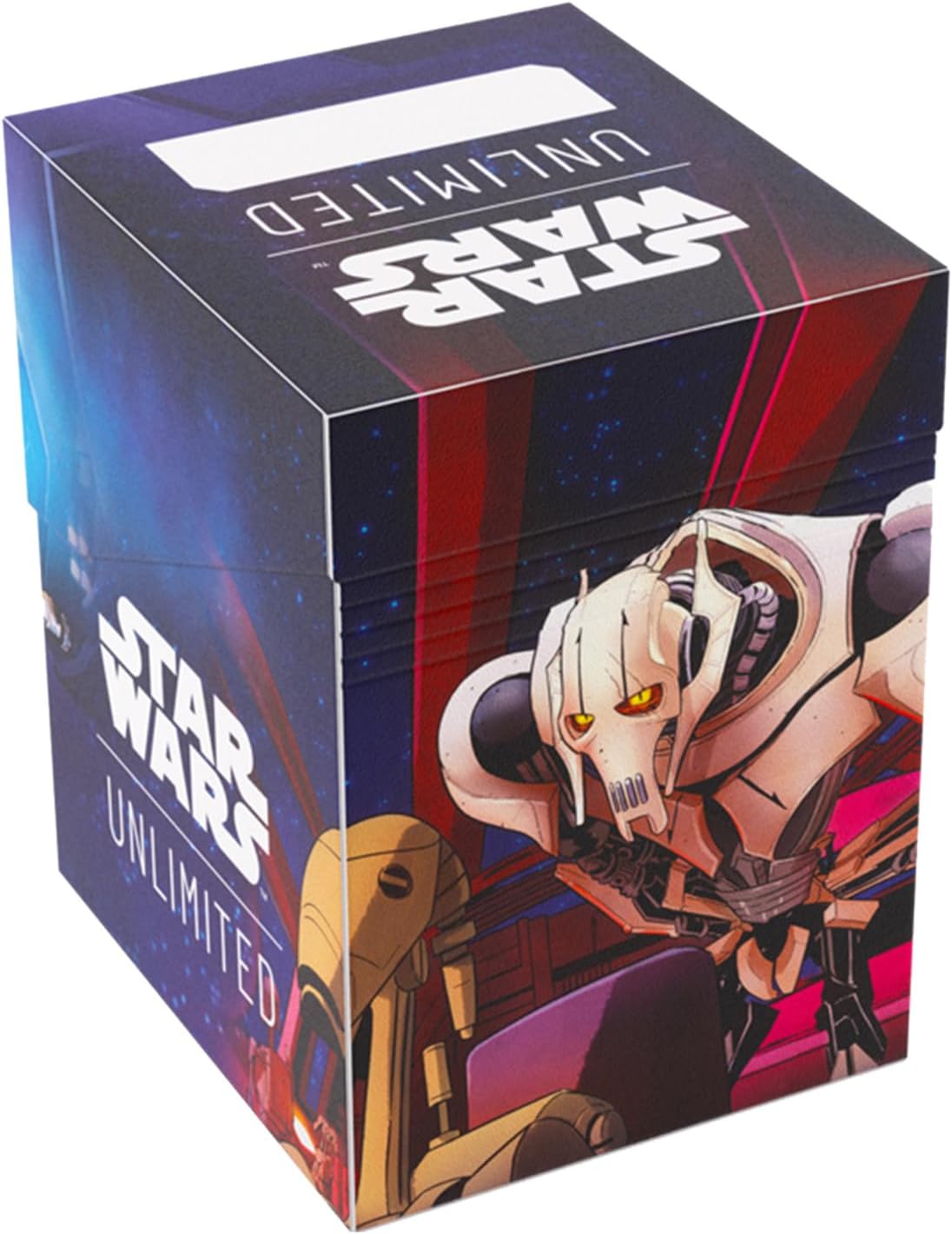 Gamegenic Star Wars Unlimited SOFT CRATE - Full-Color Printed Officially Licensed Durable Deck Box, Holds 60 Double-Sleeved Cards, Perfect for TCGs & LCGs, Ahsoka Tano/General Grievous Design, Made