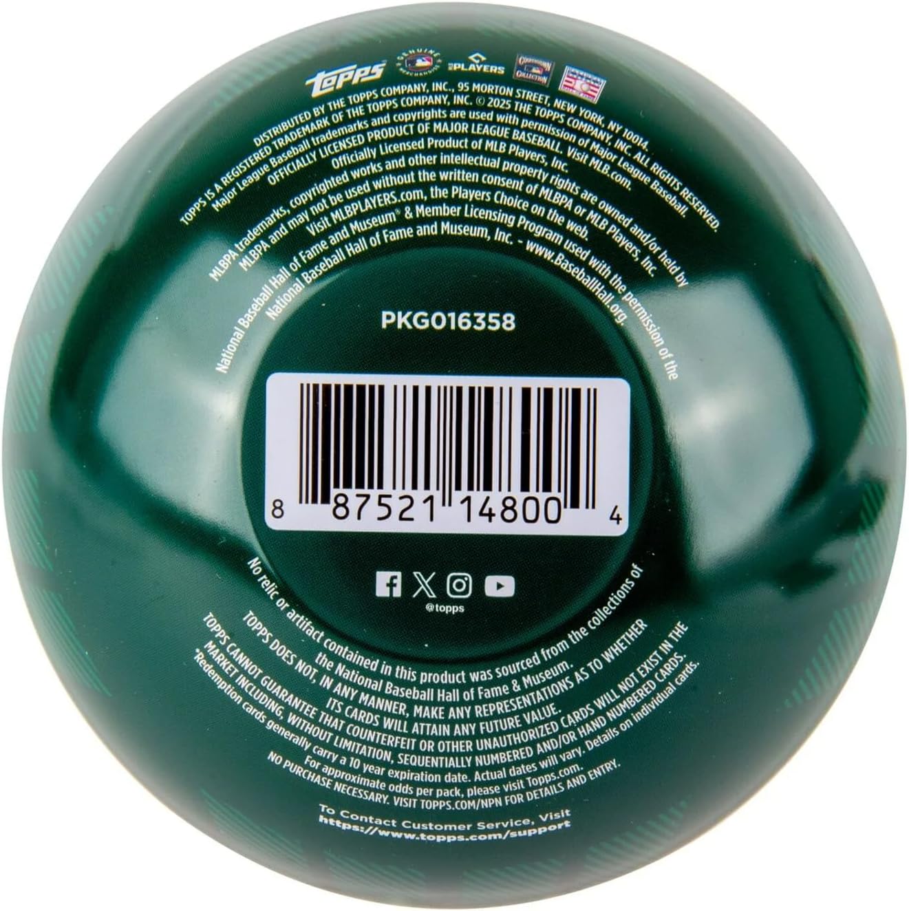 2025 Topps MLB Holiday Baseball Trading Card Tin