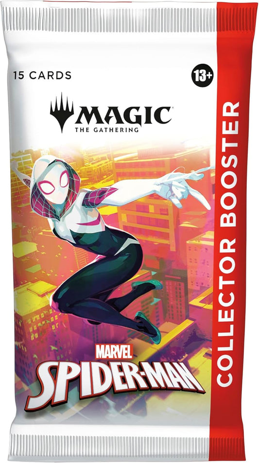 Magic: The Gathering Marvel's Spider-Man - Collector Booster Pack (1 Pack of 15 Cards) - Presale Ships 09/26/2025