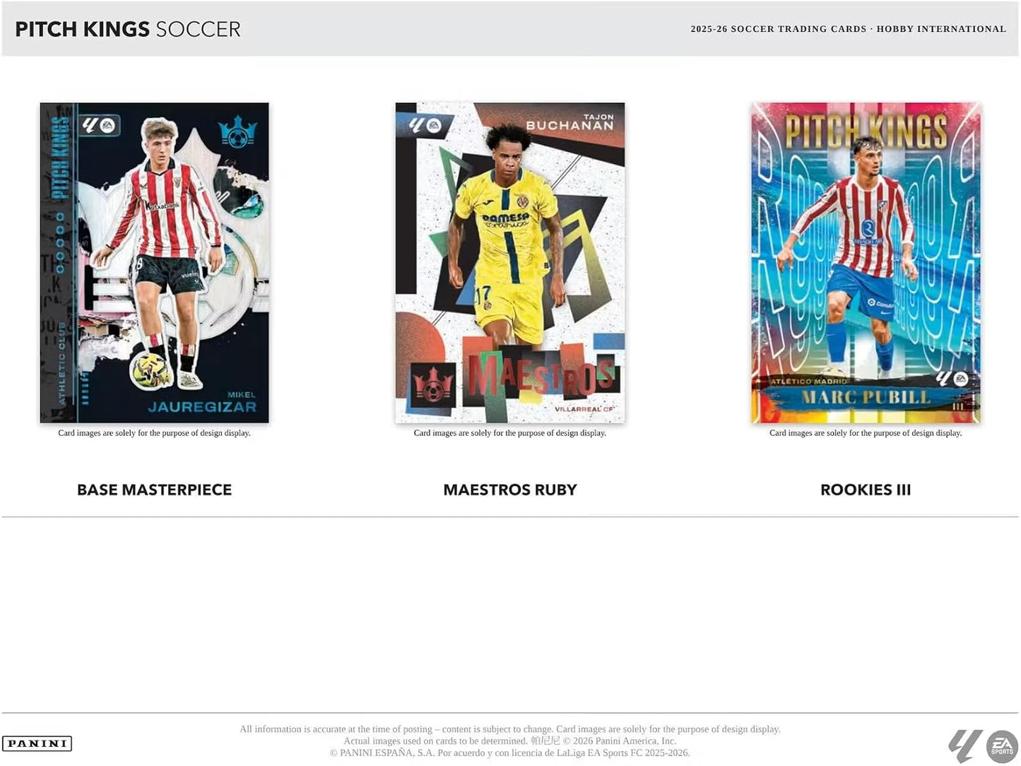 2025/26 Panini Pitch Kings Soccer Hobby International Trading Card Box (1 Autograph Per Box)