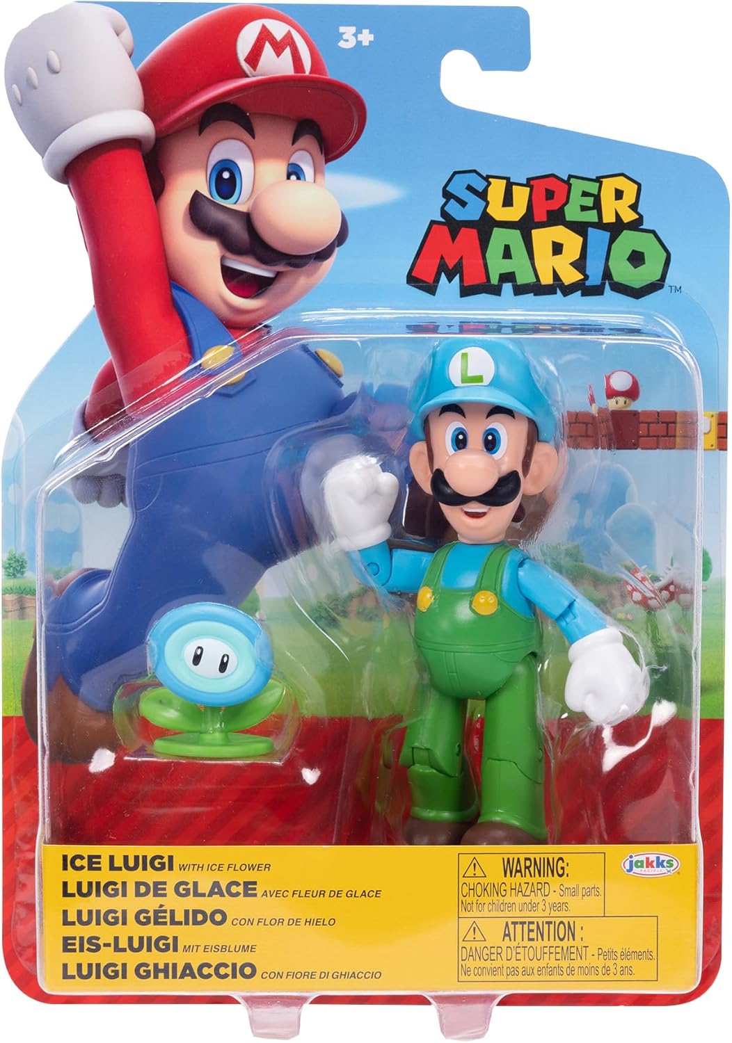 SUPER MARIO World of Nintendo 4" Ice Luigi Figure