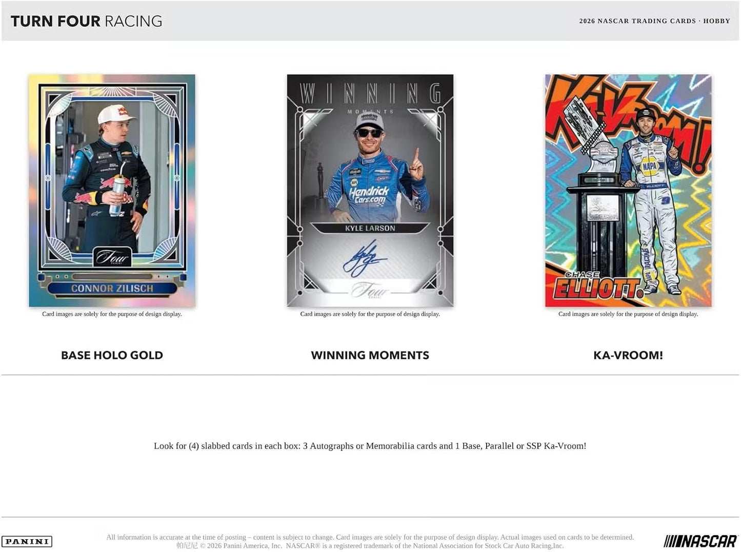 2026 Panini Turn Four Racing Hobby Box