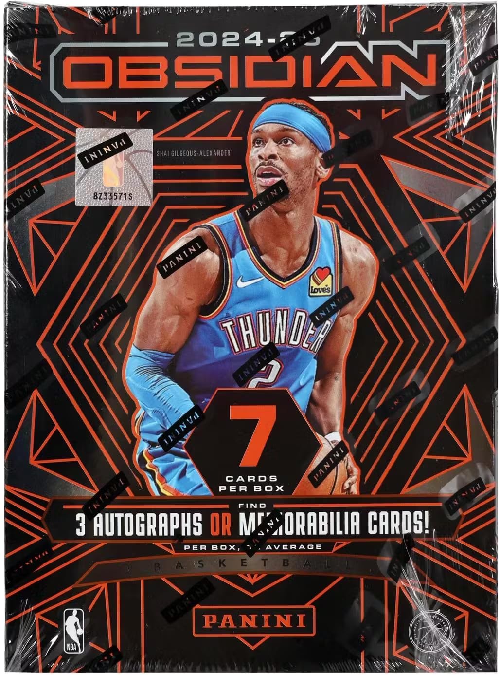 2024-25 Panini Obsidian Basketball Hobby Trading Card Box (2 Autograph Cards Per Box)