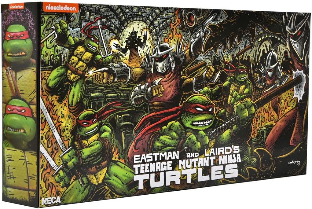 Leonardo, Raphael, Michelangelo & Donatello 4-Pack - 7" Action Figurine - Teenage Mutant Ninja Turtles: Mirage Comics - NECA Collectibles