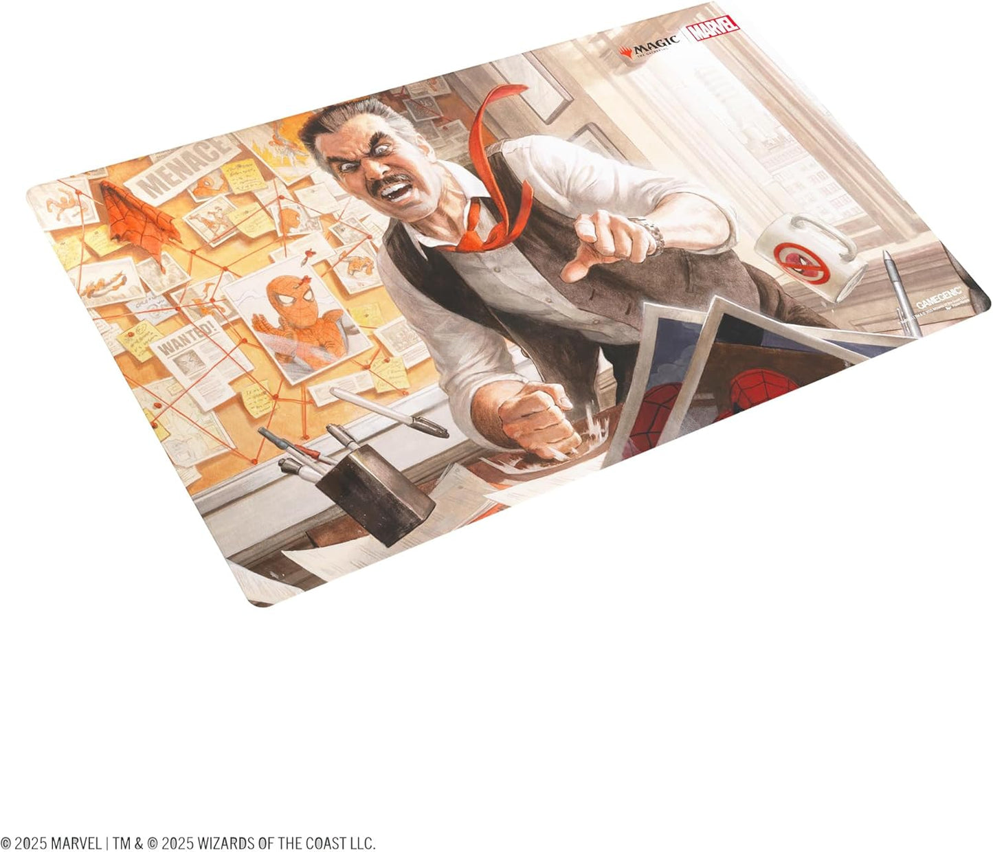 Gamegenic Magic: The Gathering Marvel's Spider-Man J. Jonah Jameson Prime PLAYMAT - Premium 61x35cm Game Mat with Cushioning, Anti-Slip Back & Flat Stitching, Official MTG Accessory