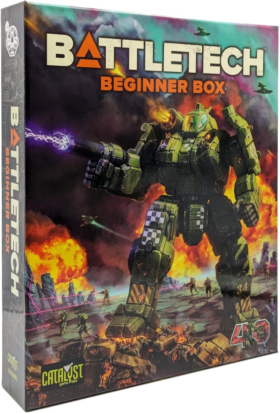 BattleTech Beginner Box 40th Anniversary by Catalyst Game Labs, Strategy Board Game, for 2 Players and Ages 14+