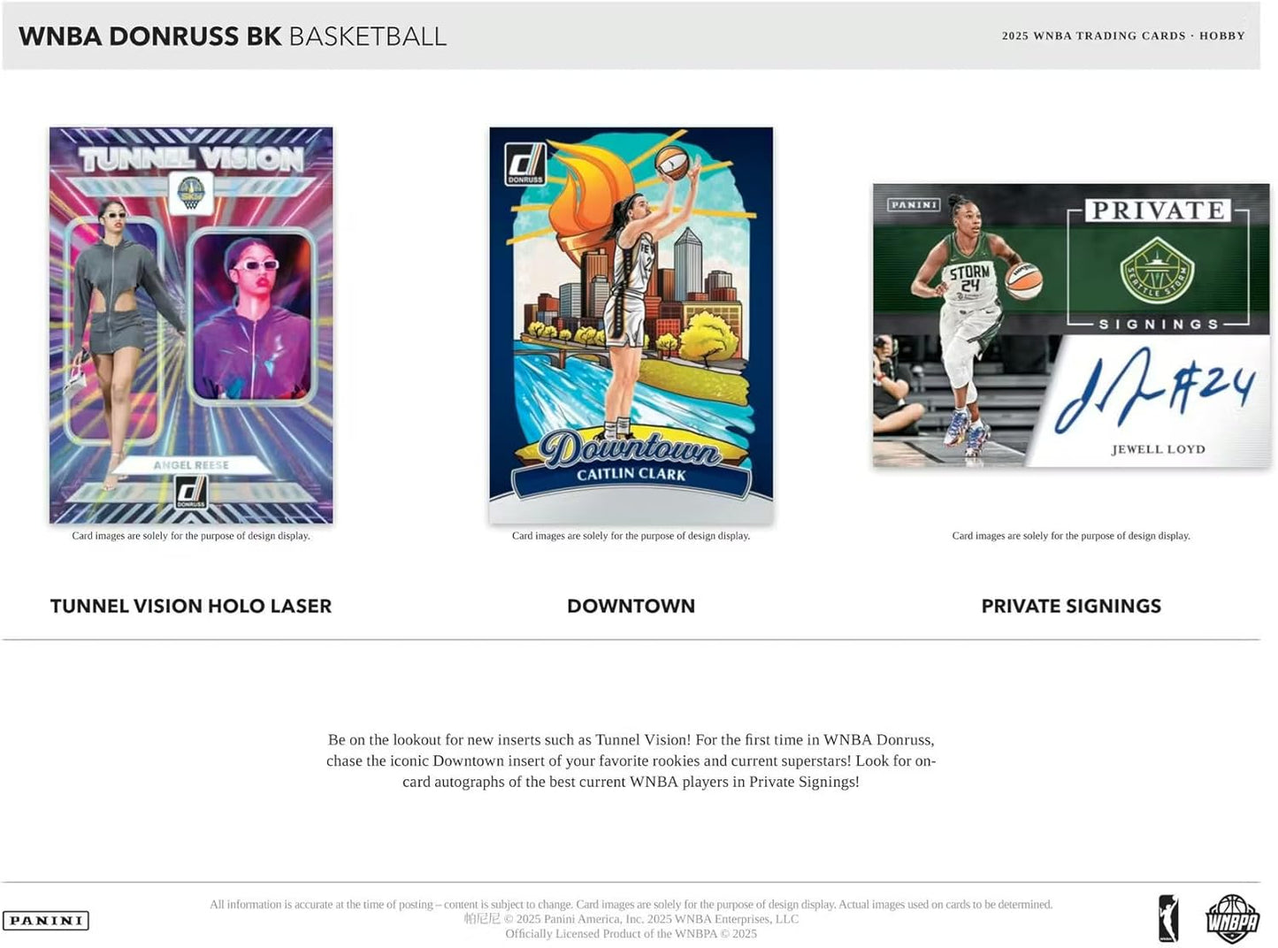 Panini 2025 Donruss WNBA Basketball Mega Trading Card Box (1 Autographs or Memorabilia Cards Per Box)