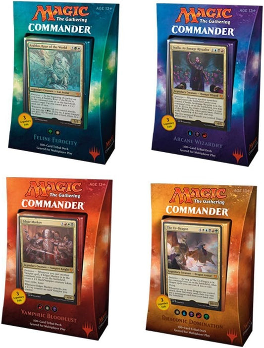 Magic the Gathering Commander 2017 MTG Bundle - All 4 Decks!