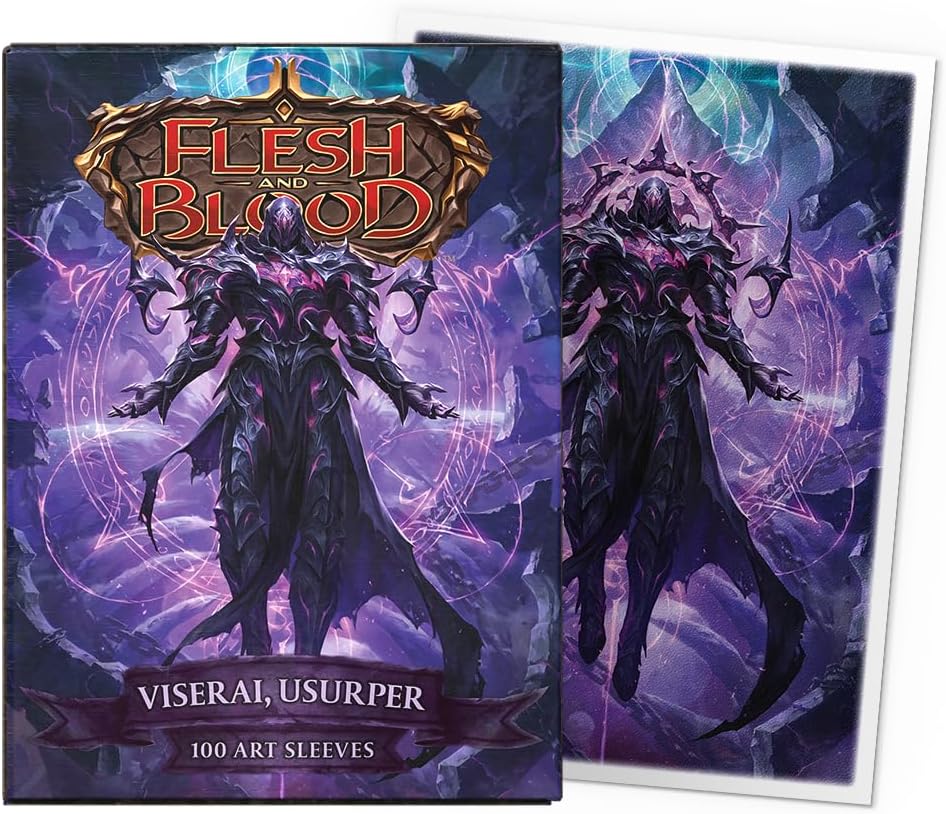 Dragon Shield | Flesh & Blood Art Sleeves | 100 CT - Smooth & Tough Premium TCG Sleeves | Compatible with Pokemon, One Piece & Magic the Gathering | Viserai, Usurper