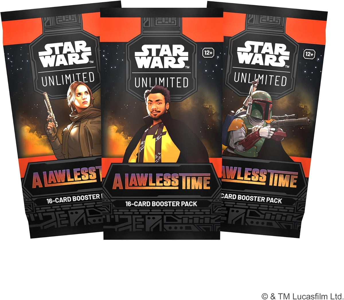 Asmodee Star Wars: Unlimited TCG A Lawless Time Booster Display - 24-Pack Display Box Featuring Rare, Legendary & Foil Cards, Fast-Paced Trading Card Game, Ages 12+, 2+ Players, 20 Minute Playtime