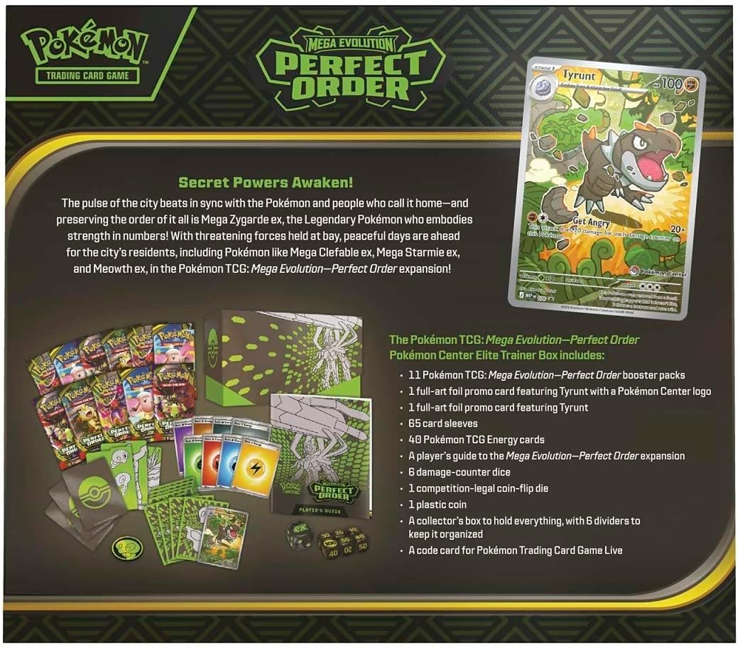 Pokemon TCG: Mega Evolution - Perfect Order Pokemon Center Elite Trainer Box