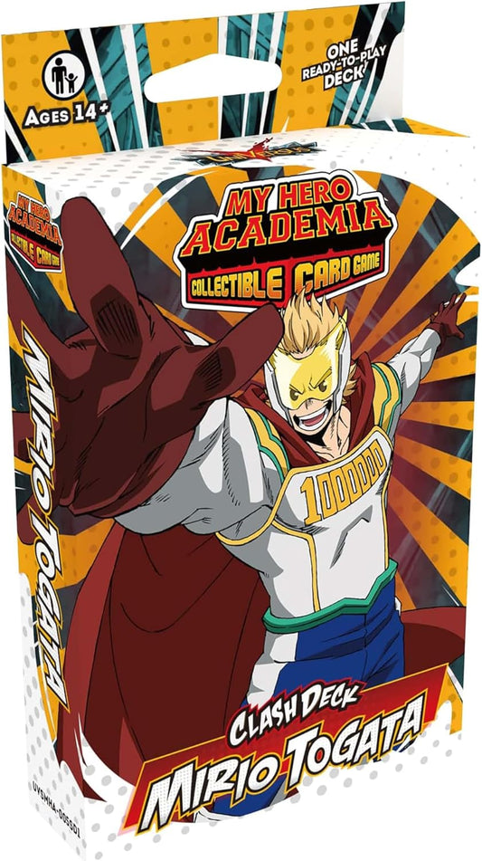 My Hero Academia Collectible Card Game Series 5: Clash Deck Mirio Togata - Ready to Play Out of The Box, 51 Card Deck & Playmat, MHA