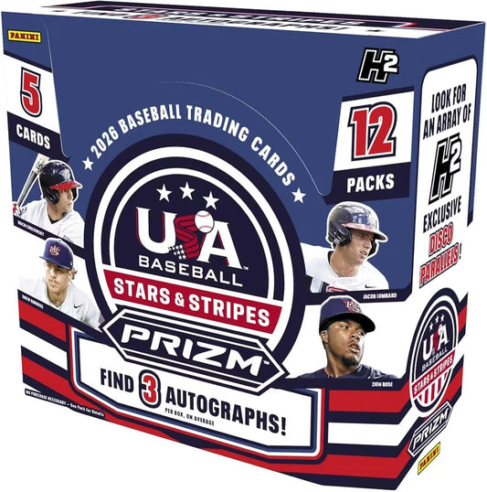 2026 Panini USA Stars & Stripes Prizm Baseball H2 Box