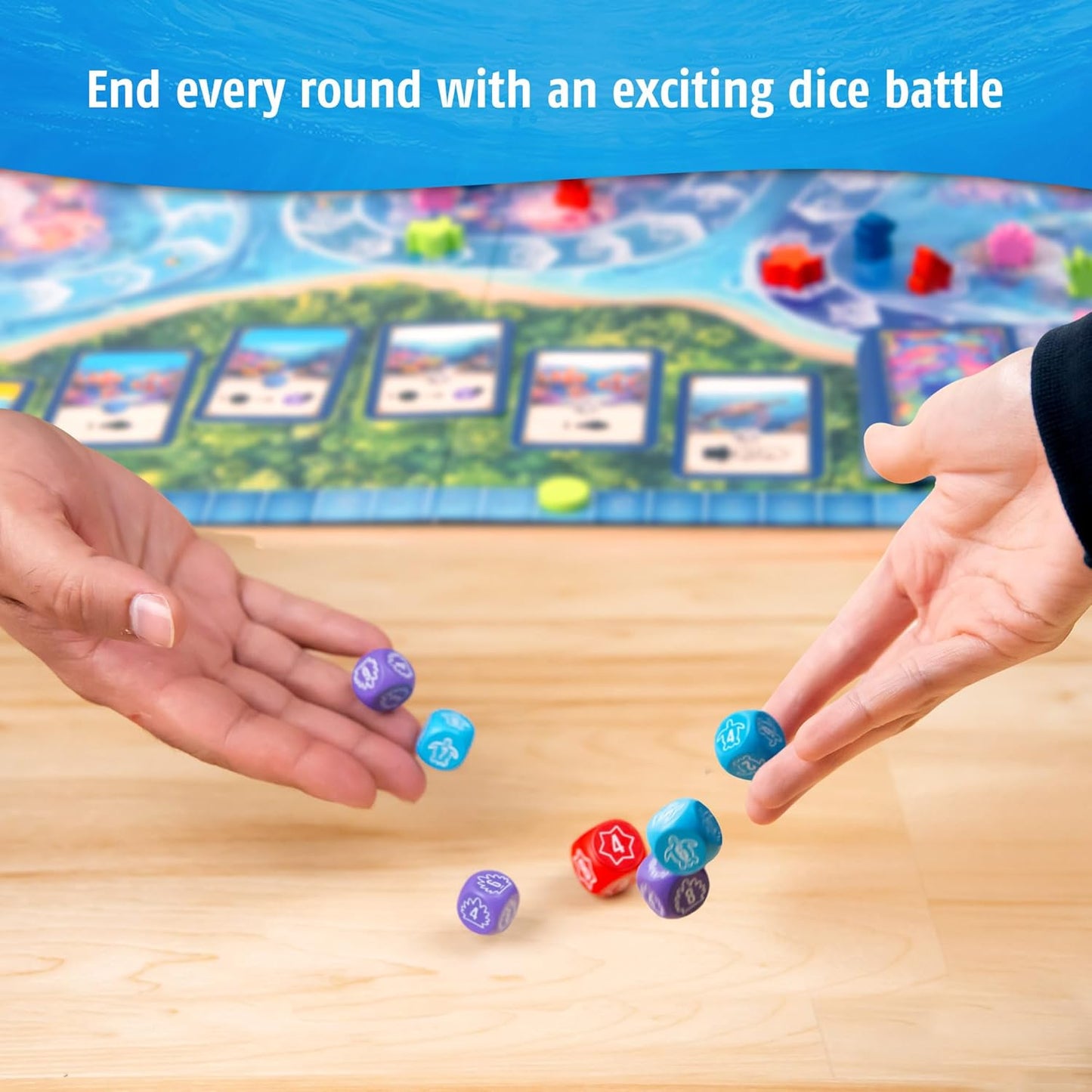 Australis Board Game - Explore The Nature of The Ocean - DICE Drafting Game - 2-4 Players - Ages 10 and UP - 60 Minute Playtime