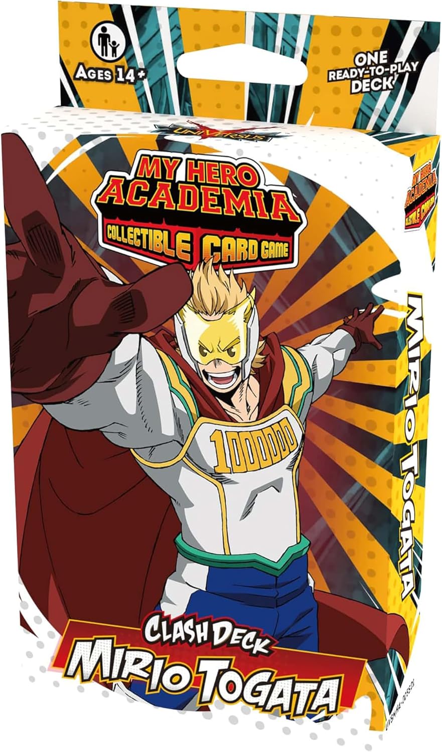 My Hero Academia Collectible Card Game Series 5: Clash Deck Mirio Togata - Ready to Play Out of The Box, 51 Card Deck & Playmat, MHA