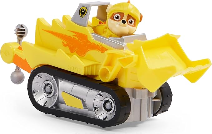 Spin Master 6063587 PAW Patrol Rescue Knights Rubble Transforming Toy Car with Collectible Action Figure