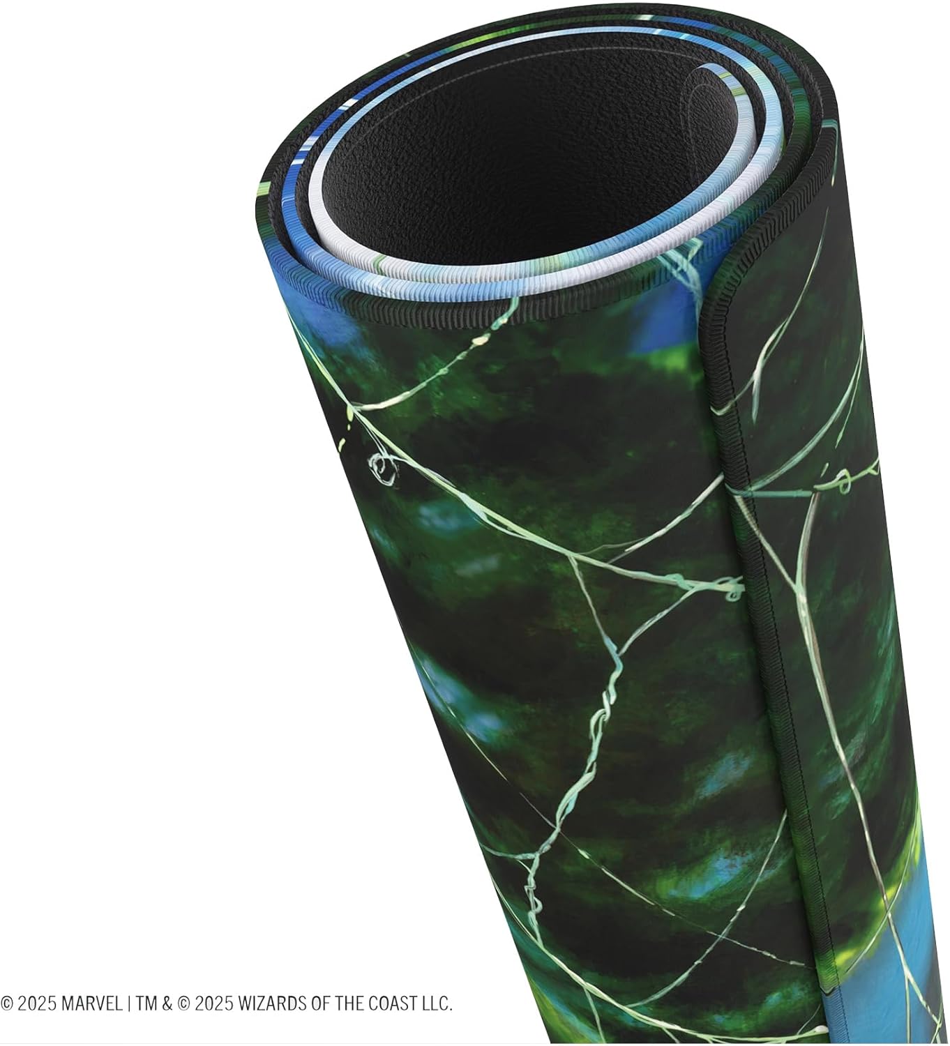 Gamegenic Magic: The Gathering Marvel's Spider-Man Forest Shiny PLAYMAT - Premium 61x35cm Game Mat with Shiny Surface, Cushioning, Anti-Slip Back & Flat Stitching, Official MTG Accessory