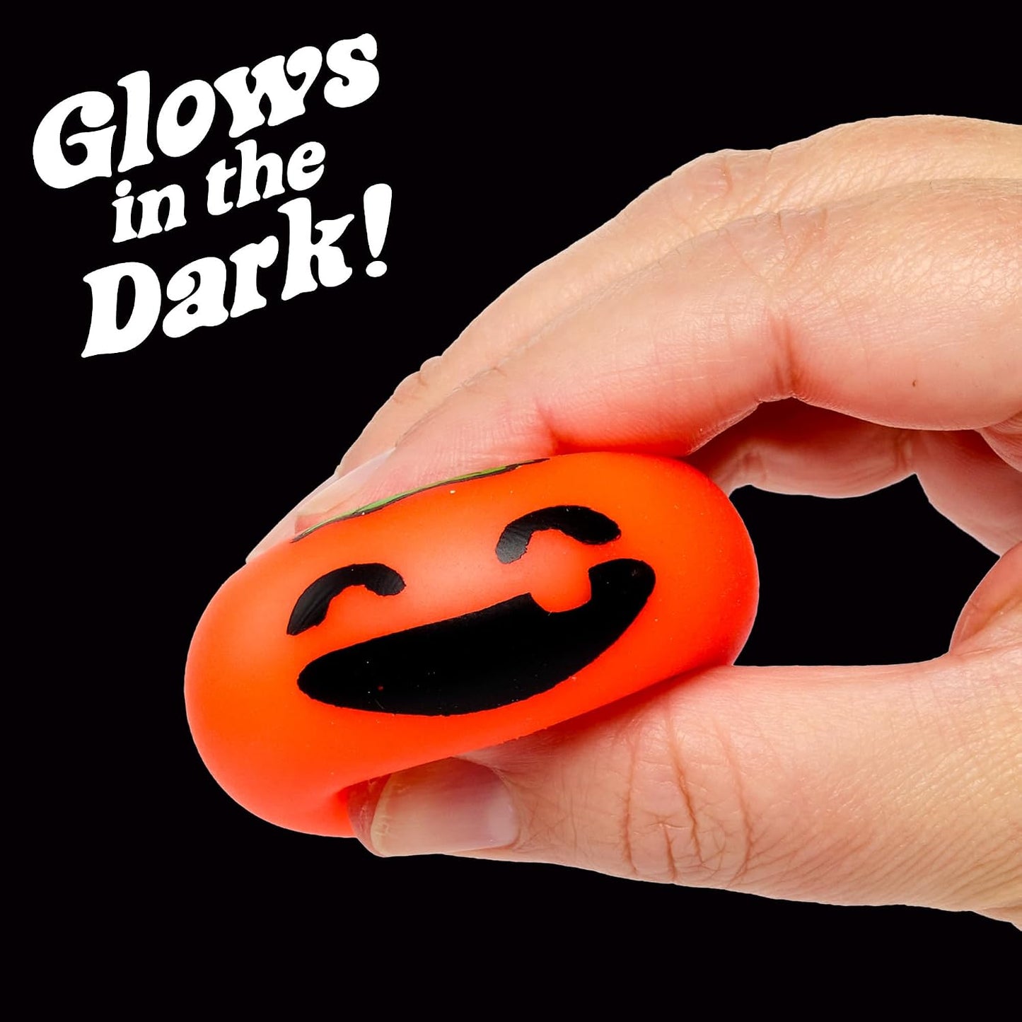 Schylling Needohween Teenie Jack Glow Lantern - Glow in The Dark Pumpkin Faces 3 Pack