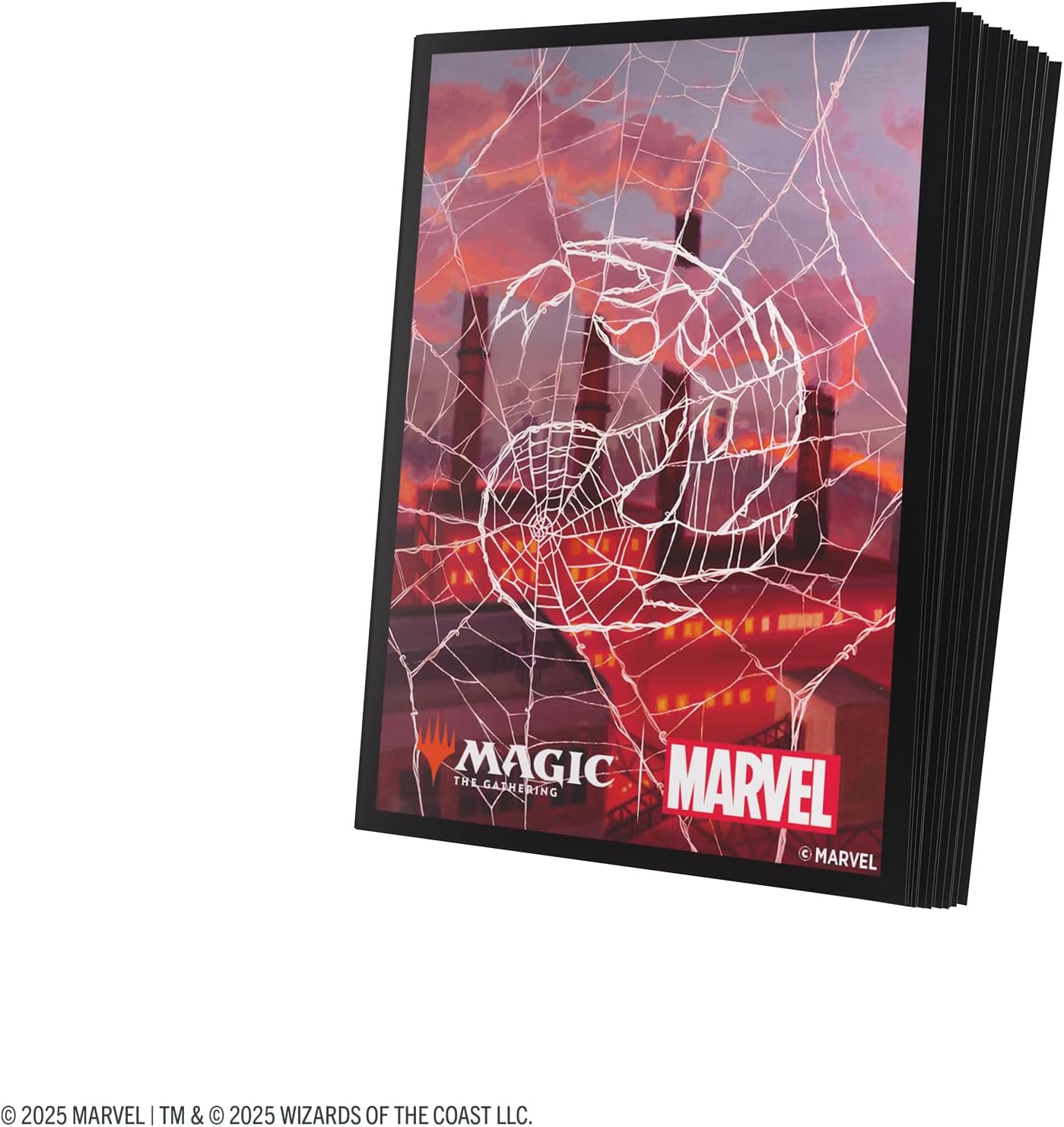Gamegenic Magic: The Gathering Marvel's Spider-Man Premium Art Sleeves - Spider-Man Mountain - 105 Matte Textured Card Sleeves with Full-Color Artwork, Tournament-Ready & Plastic-Free Packaging