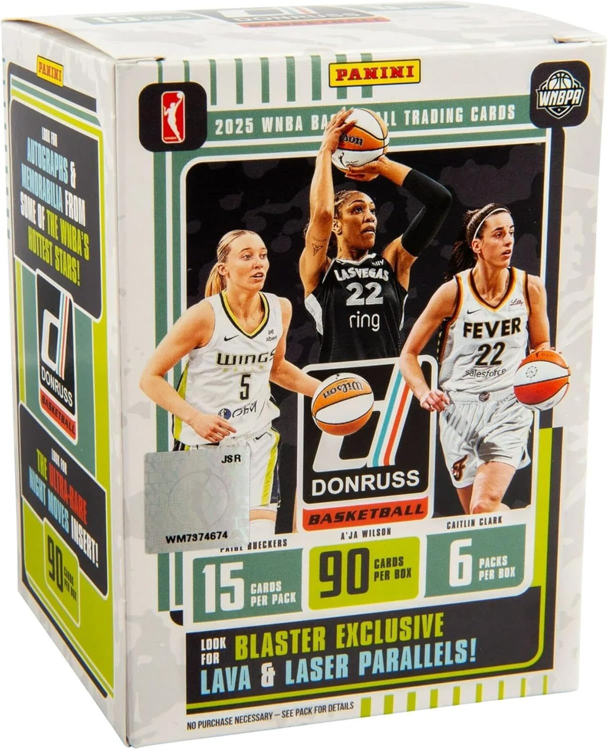 2024–25 Panini Donruss WNBA Basketball Blaster Box – Official Trading Cards – Includes Rookie Cards, Inserts & Parallels