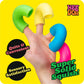 Schylling NeeDoh Mac 'N' Squeeze - Sensory Squeeze Toy - Contains 4 Squishy Noodles - 3" Wide - Color May Vary (Pack of 1)