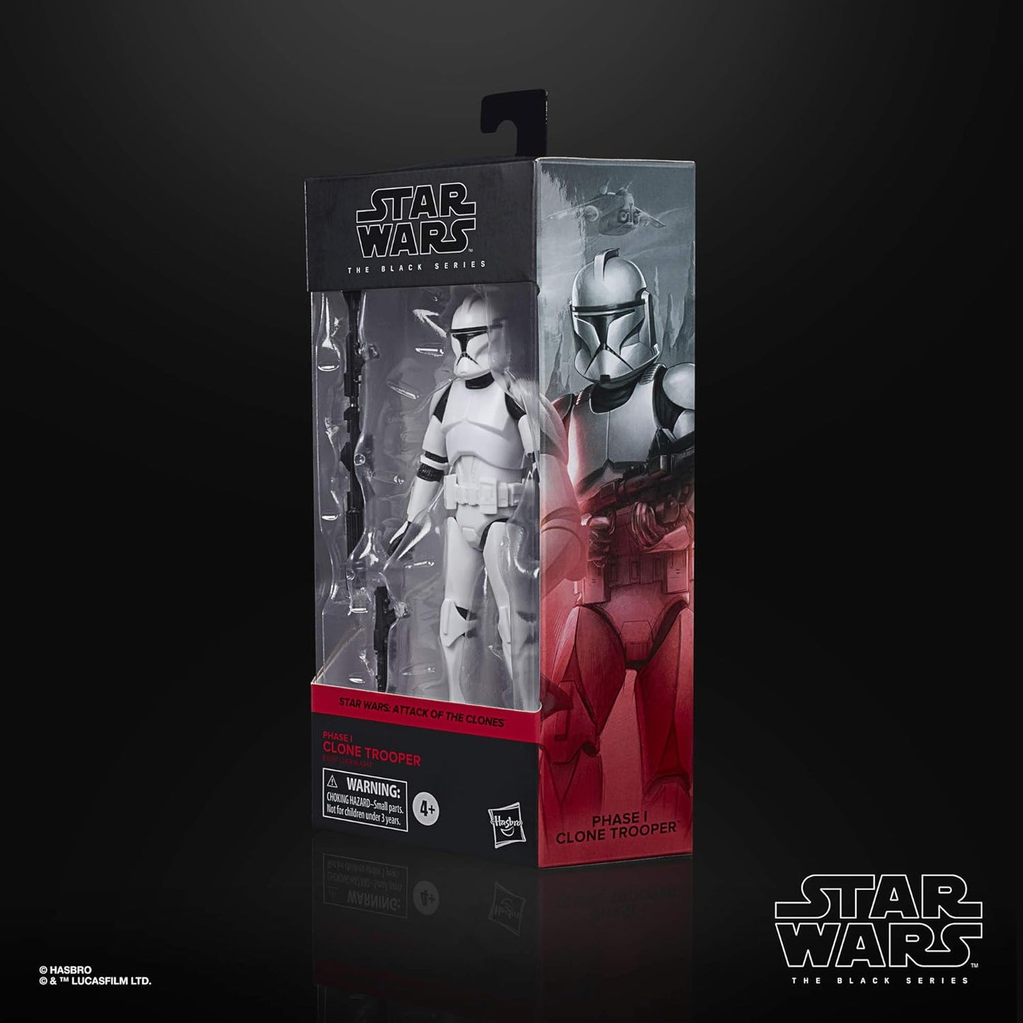 STAR WARS The Black Series Phase I Clone Trooper Toy 6-Inch Scale The Clone Wars Collectible Action Figure, Kids Ages 4 and Up,E9367