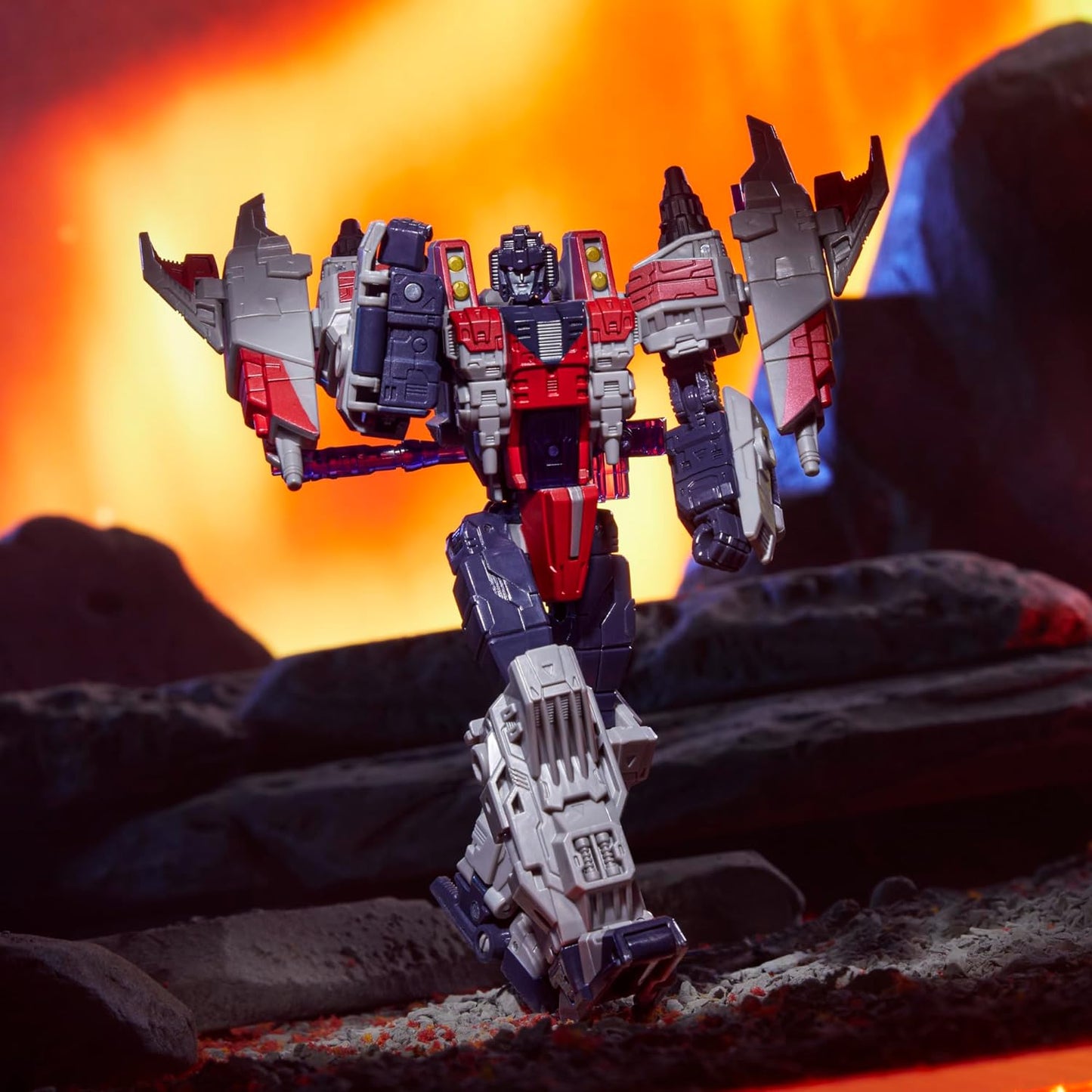 Transformers Legacy United Voyager Class Cybertron Universe Starscream, 7-inch Converting Action Figure, 8+ Years