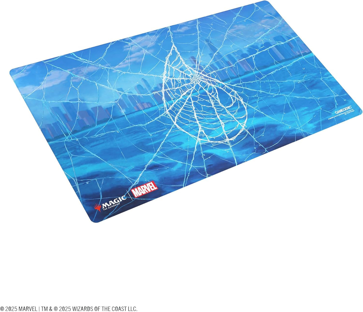 Gamegenic Magic: The Gathering Marvel's Spider-Man Island Shiny PLAYMAT - Premium 61x35cm Game Mat with Shiny Surface, Cushioning, Anti-Slip Back & Flat Stitching, Official MTG Accessory