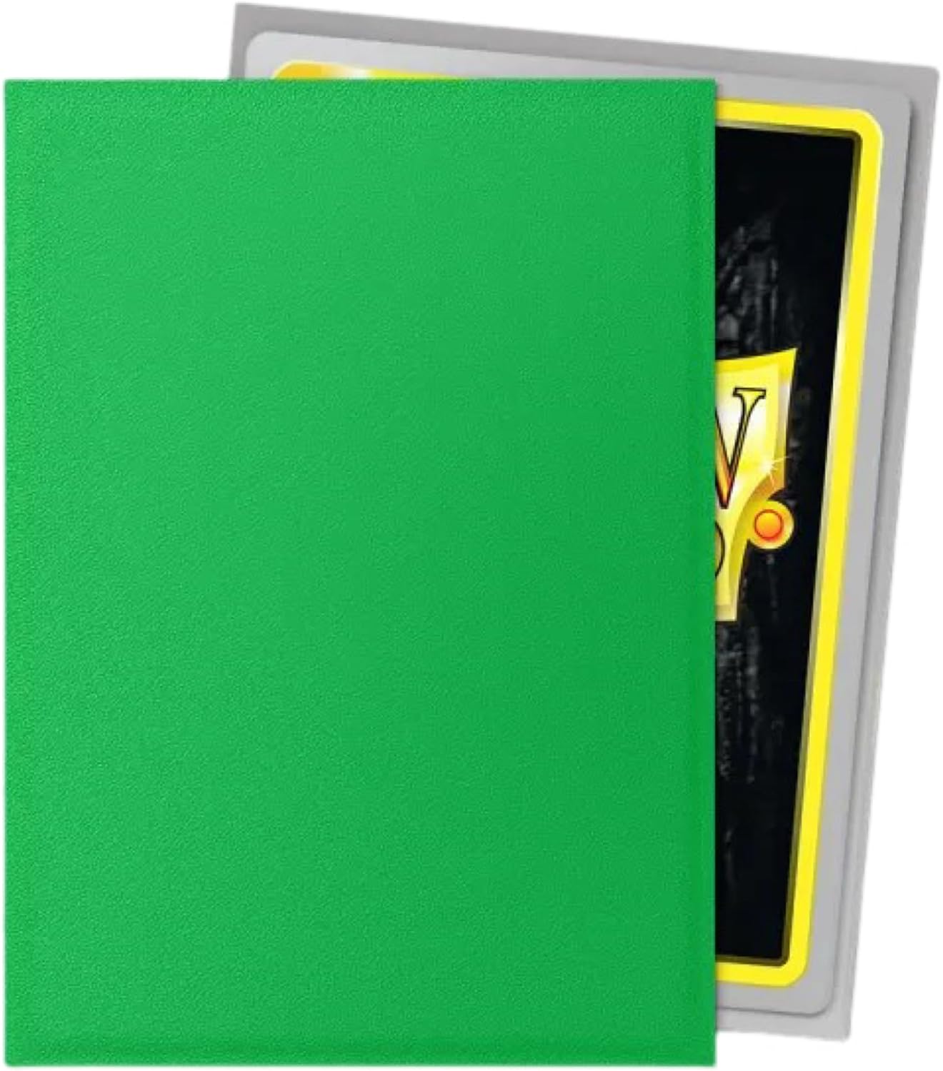 Dragon Shield Matte Dual Standard Size Card Sleeves 100ct - Apple Green & Silver