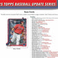 2025 Topps Update Series Baseball Hanger Trading Card Box (Find Hanger Exclusive Diamante Parallels!)