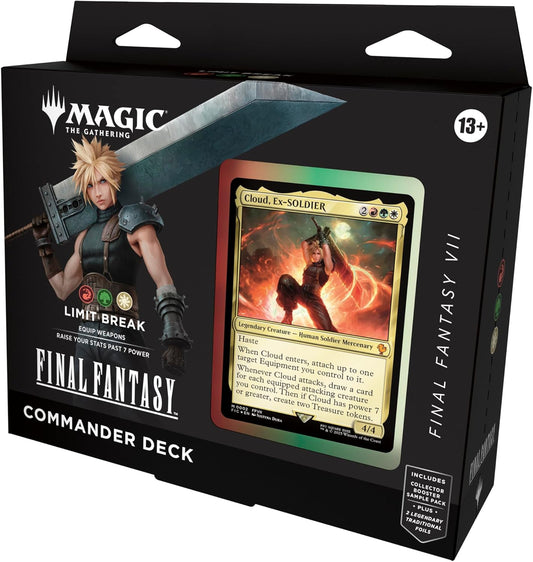 Magic: The Gathering Final Fantasy VII Commander Deck - Limit Break - 100 Cards - Presale Ships 06/06/2025