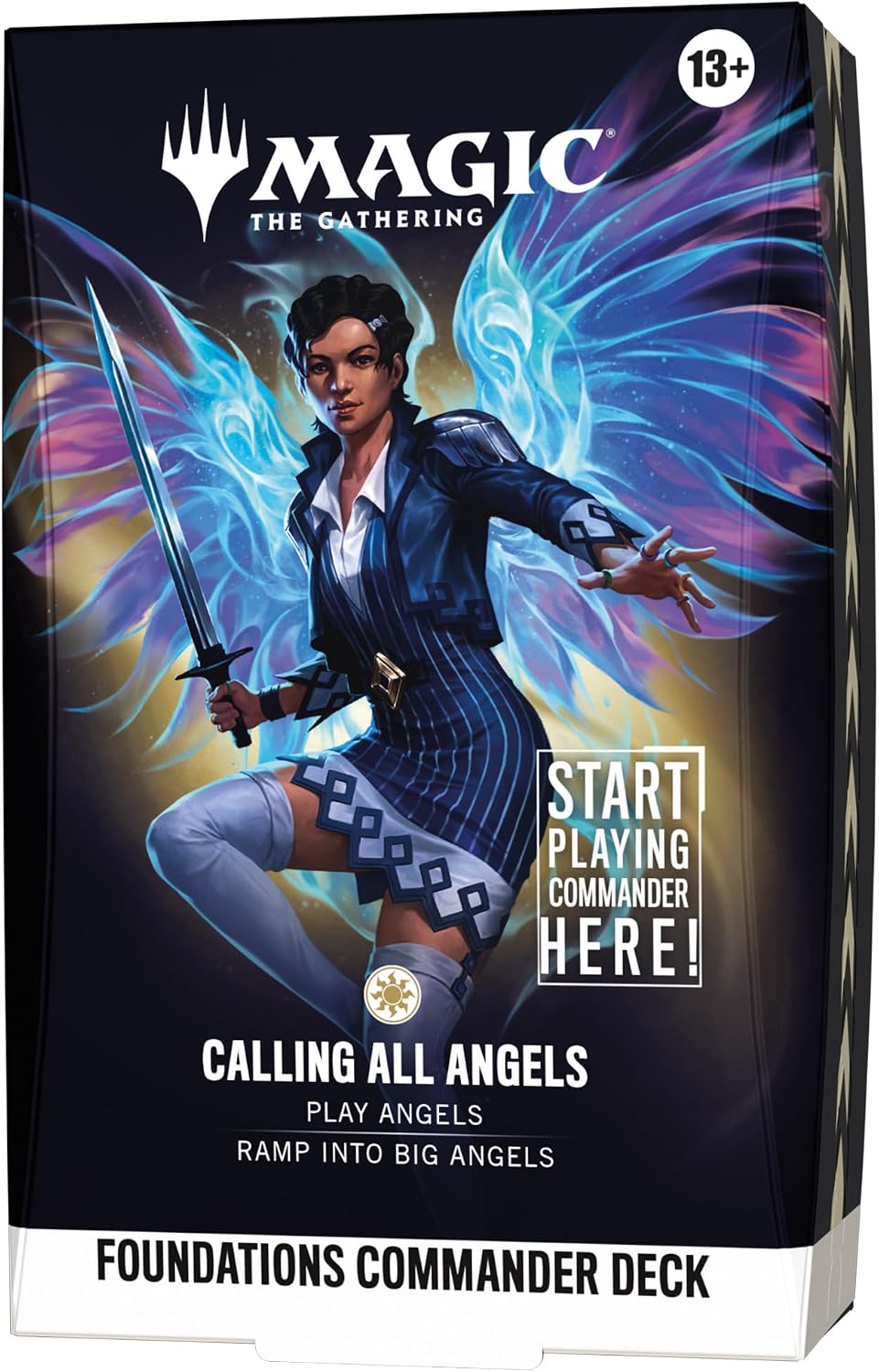 Magic: The Gathering Foundations Commander Deck - Calling All Angels - 100-Card Deck + Accessories - Presale Ships 10/02/2026
