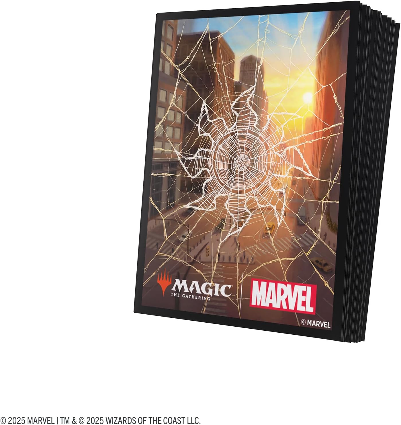 Gamegenic Magic: The Gathering Marvel's Spider-Man Premium Art Sleeves - Spider-Man Plains - 105 Matte Textured Card Sleeves with Full-Color Artwork, Tournament-Ready & Plastic-Free Packaging