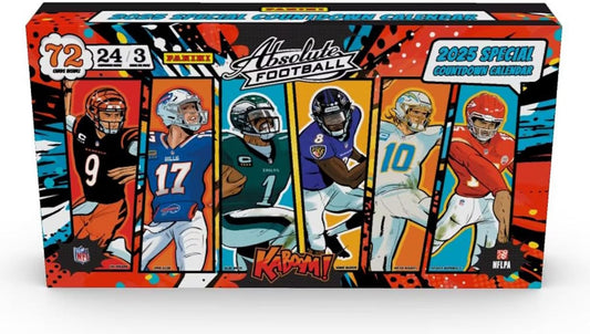 2025 Panini Absolute Football Countdown Calendar Trading Card Box (Search For Kaboom! Inserts)