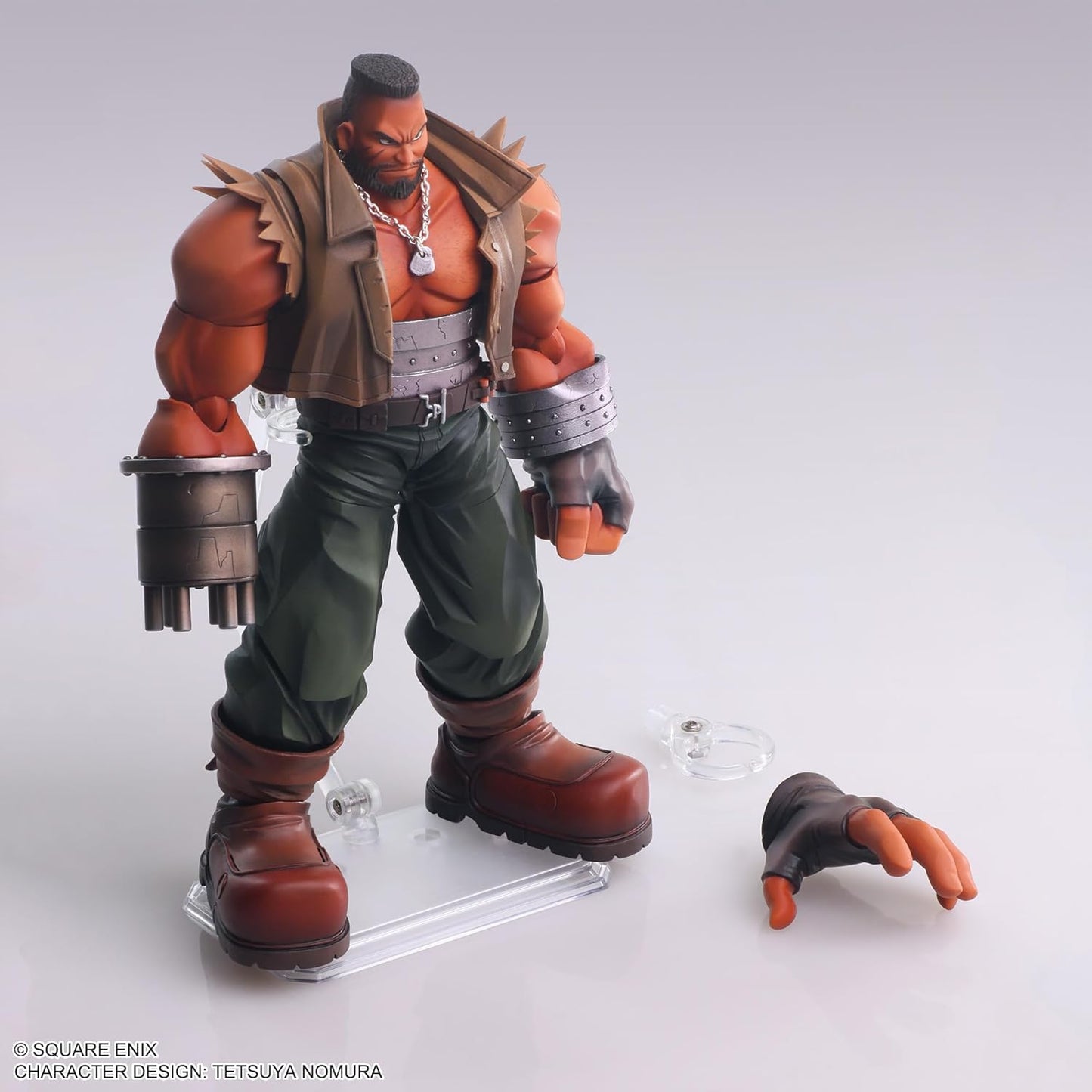 Final Fantasy VII Bling Arts Barrett Wallace PVC Pre-Painted Action Figure