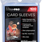 Ultra Pro Soft Card Sleeves 2-5/8" X 3-5/8", Ultra Clear, Paper (100Count)