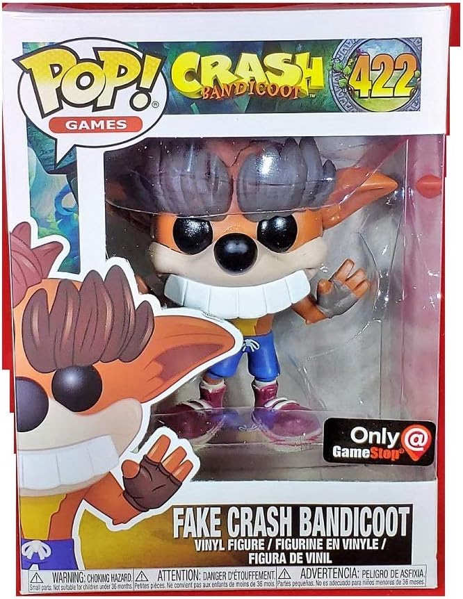 Funko Pop! Fake Teeth Crash Bandicoot 422 Exclusive Figure