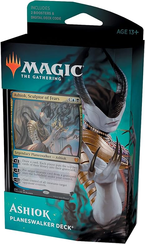 Magic The Gathering Ashiok, Sculptor of Fears Planeswalker Deck | Theros Beyond Death | 60-Card Starter Deck