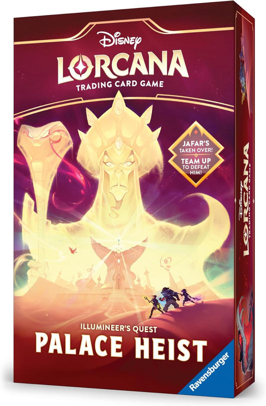 Ravensburger Disney Lorcana TCG: Reign of Jafar Illumineer’s Quest – Palace Heist | Cooperative Adventure Against Jafar | Solo or Team Play| Includes Exclusive Cards & Playmat | Ages 8+