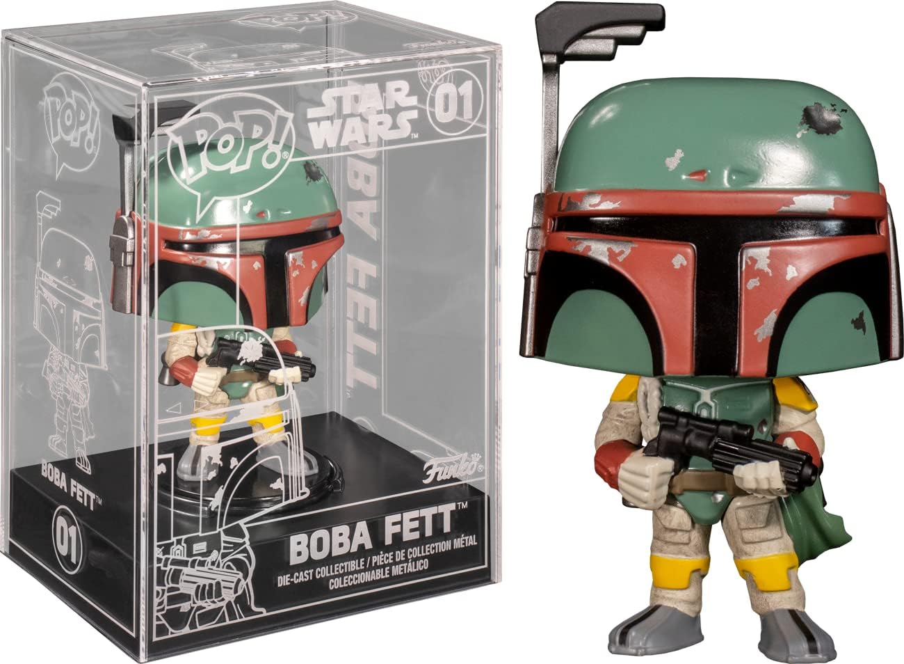 Funko Exclusive Pop! Star Wars Die-Cast Boba Fett - Regular Version Limited Edition (Presentation May Vary)