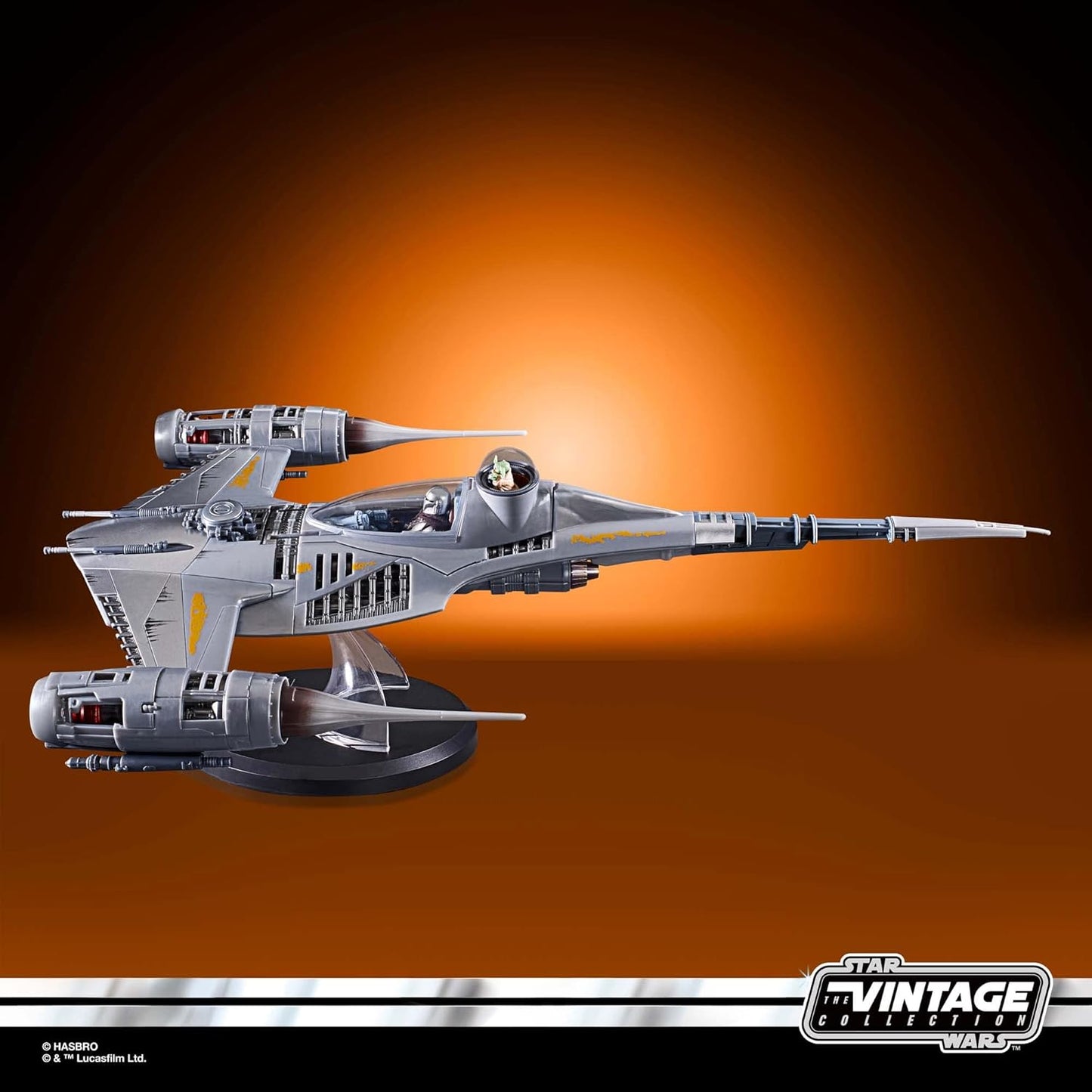 STAR WARS The Vintage Collection The Mandalorian’s N-1 Starfighter, The Mandalorian 3.75-Inch Vehicle & Action Figures, Ages 4 and Up