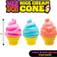 Schylling Needoh Nice Cream Cone - Sensory Squeeze Toy - Colors May Vary