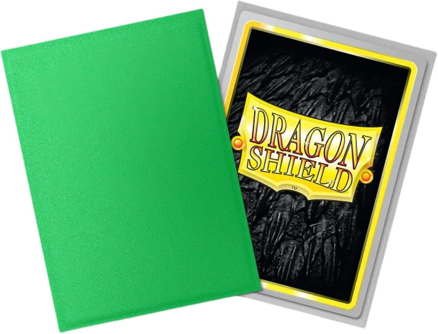 Dragon Shield Matte Dual Standard Size Card Sleeves 100ct - Apple Green & Silver