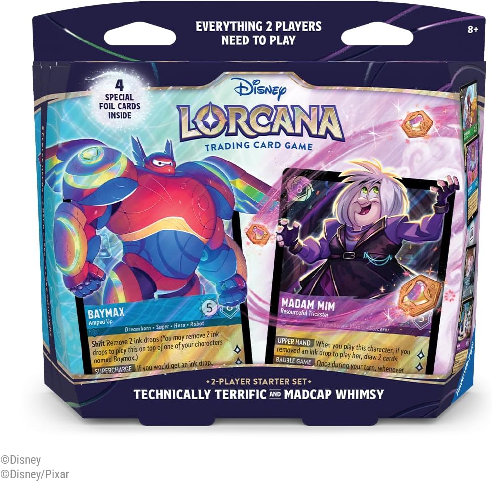Ravensburger Disney Lorcana TCG: Hyperia City 2-Player Starter Set - Technically Terrific & Madcap Magic