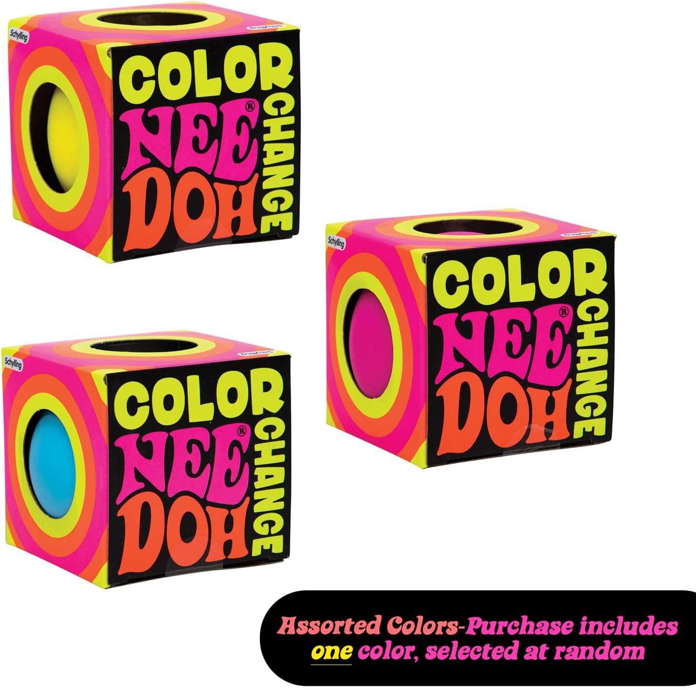 NeeDoh Color Change - Sensory Fidget Toy - Set of 3