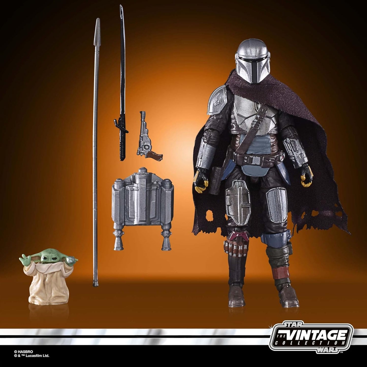 STAR WARS The Vintage Collection The Mandalorian’s N-1 Starfighter, The Mandalorian 3.75-Inch Vehicle & Action Figures, Ages 4 and Up