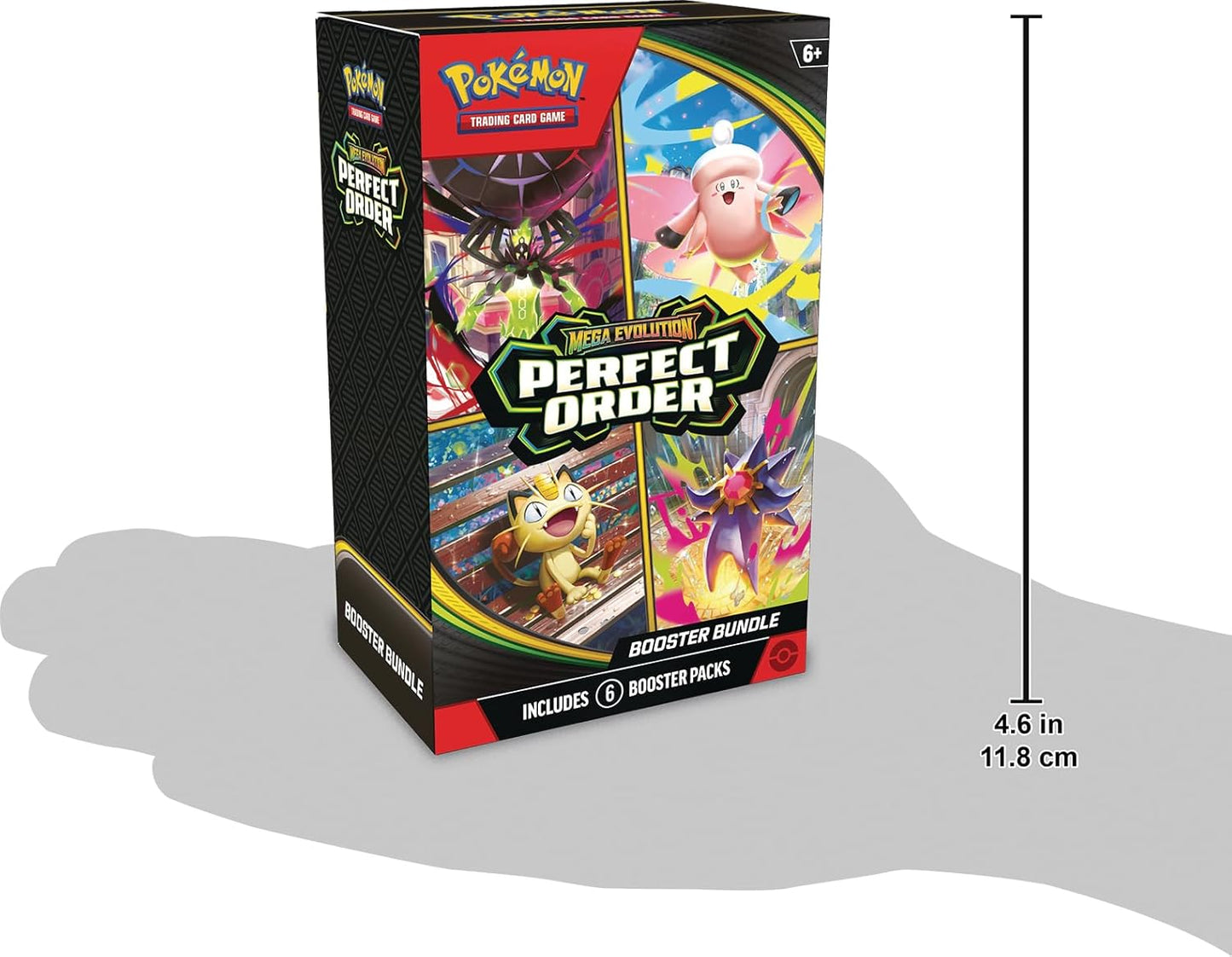 Pokemon TCG: Mega Evolution - Perfect Order Booster Bundle - 6 Packs