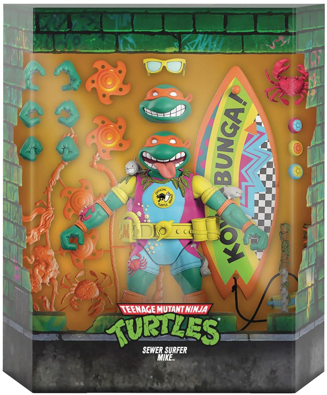 Teenage Mutant Ninja Turtles Ultimates Sewer Surfer Mike 7-Inch Action Figure